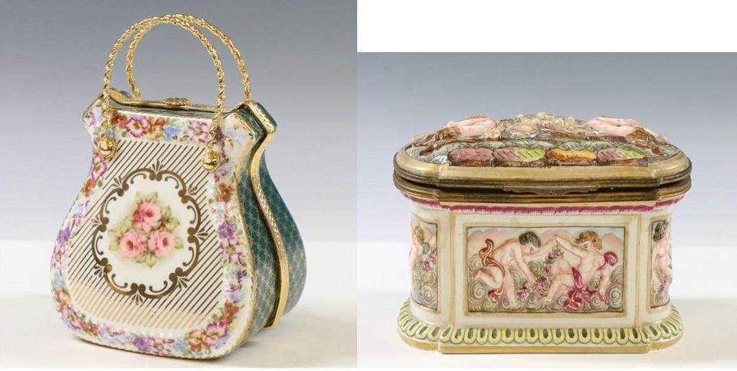Capodimonte and Limoges Porcelain Boxes (1 of 15)