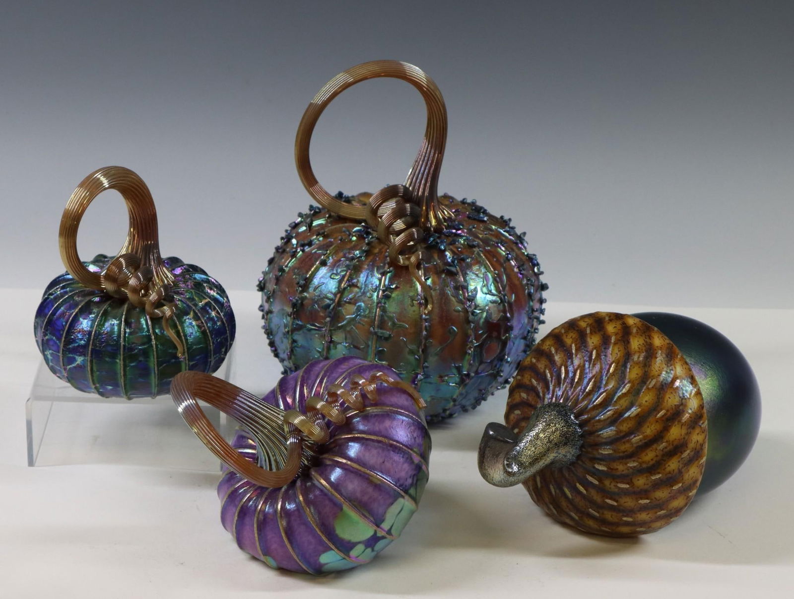 Jack Pine Art Glass Pumpkins and Acorn (1 of 17)