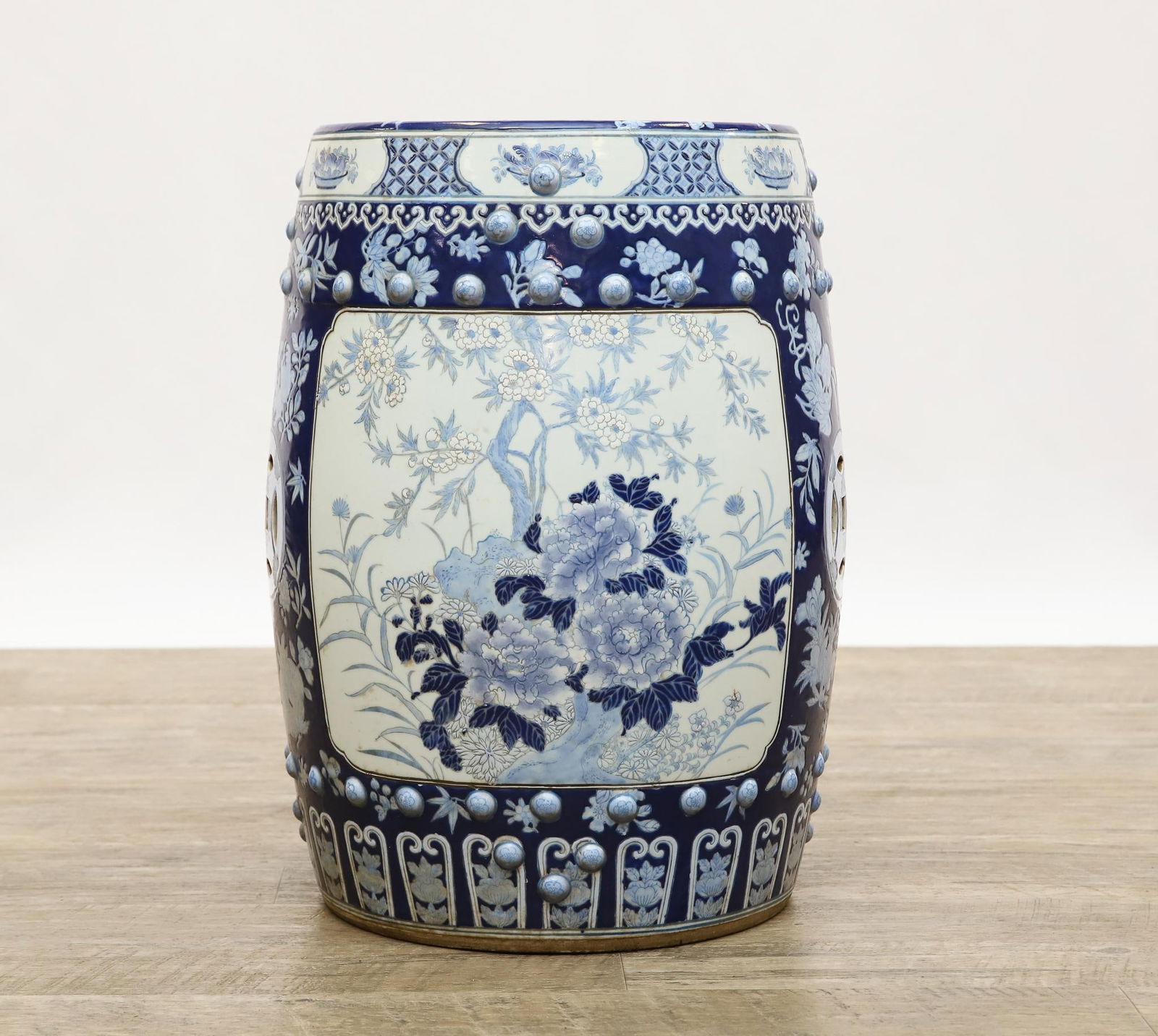 Chinese Blue and White Garden Stool (1 of 13)