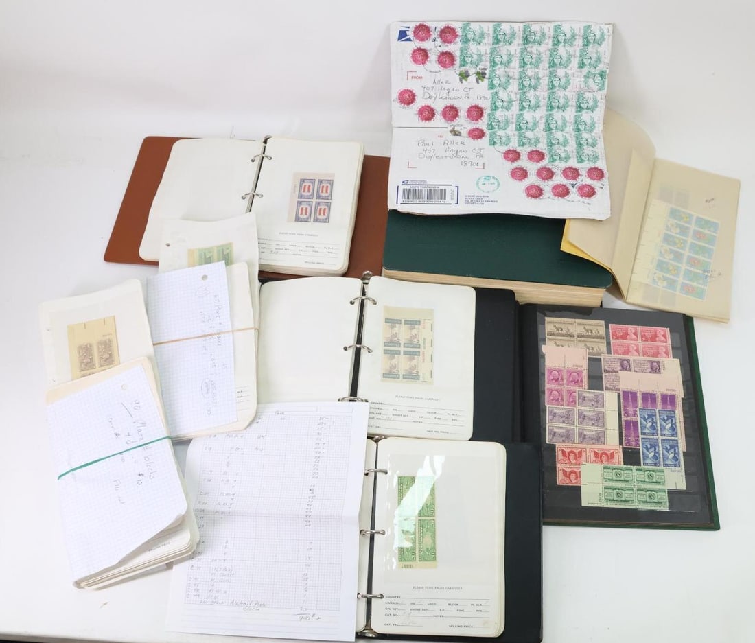 US stamps: US Stamps, Empty like new Scott Album to 1972, US Mint Stock, Better Airs