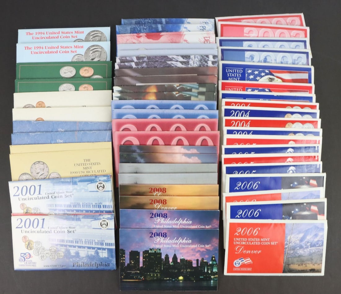 MINT SETS: 1990's to 2000's, 57 packs