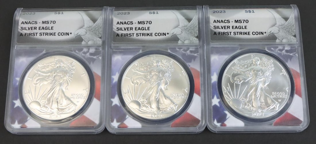 SILVER AMERICAN EAGLES (1 of 9)
