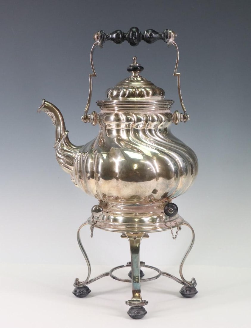 Russian Silver Kettle on Stand (1 of 10)