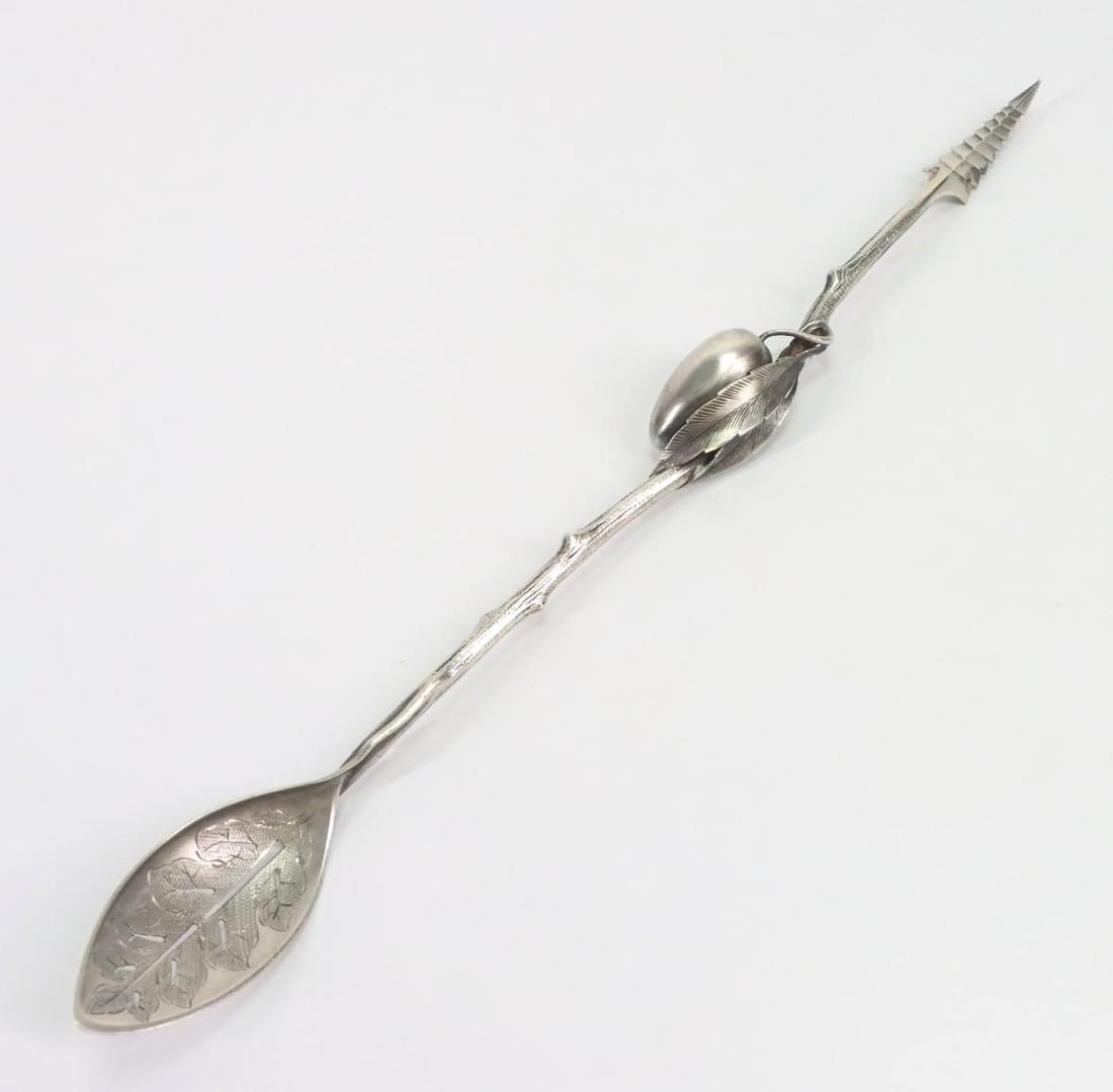 Gorham Sterling Silver Olive Spoon / Spear (1 of 11)