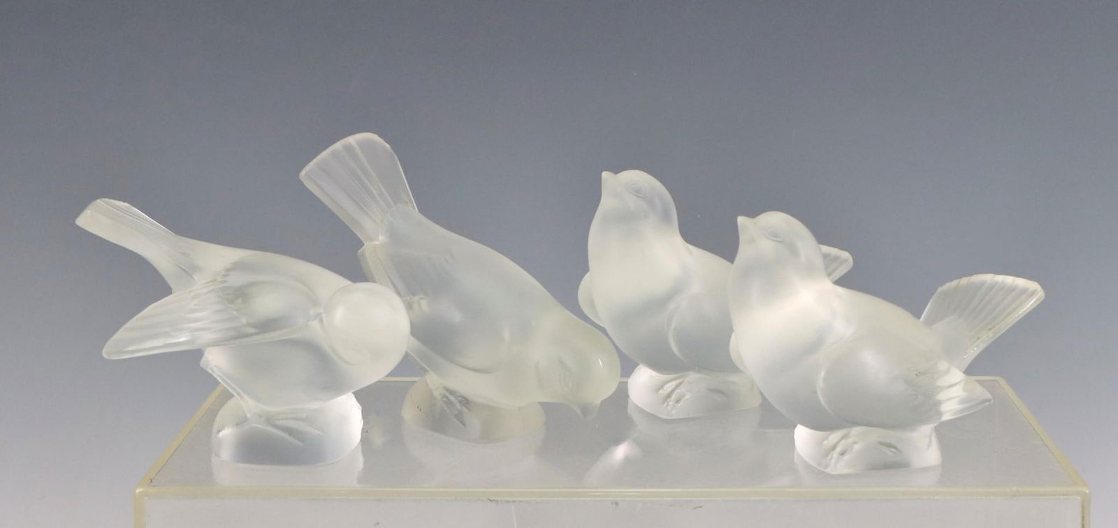 Lalique Crystal Sparrow Figurines (1 of 13)