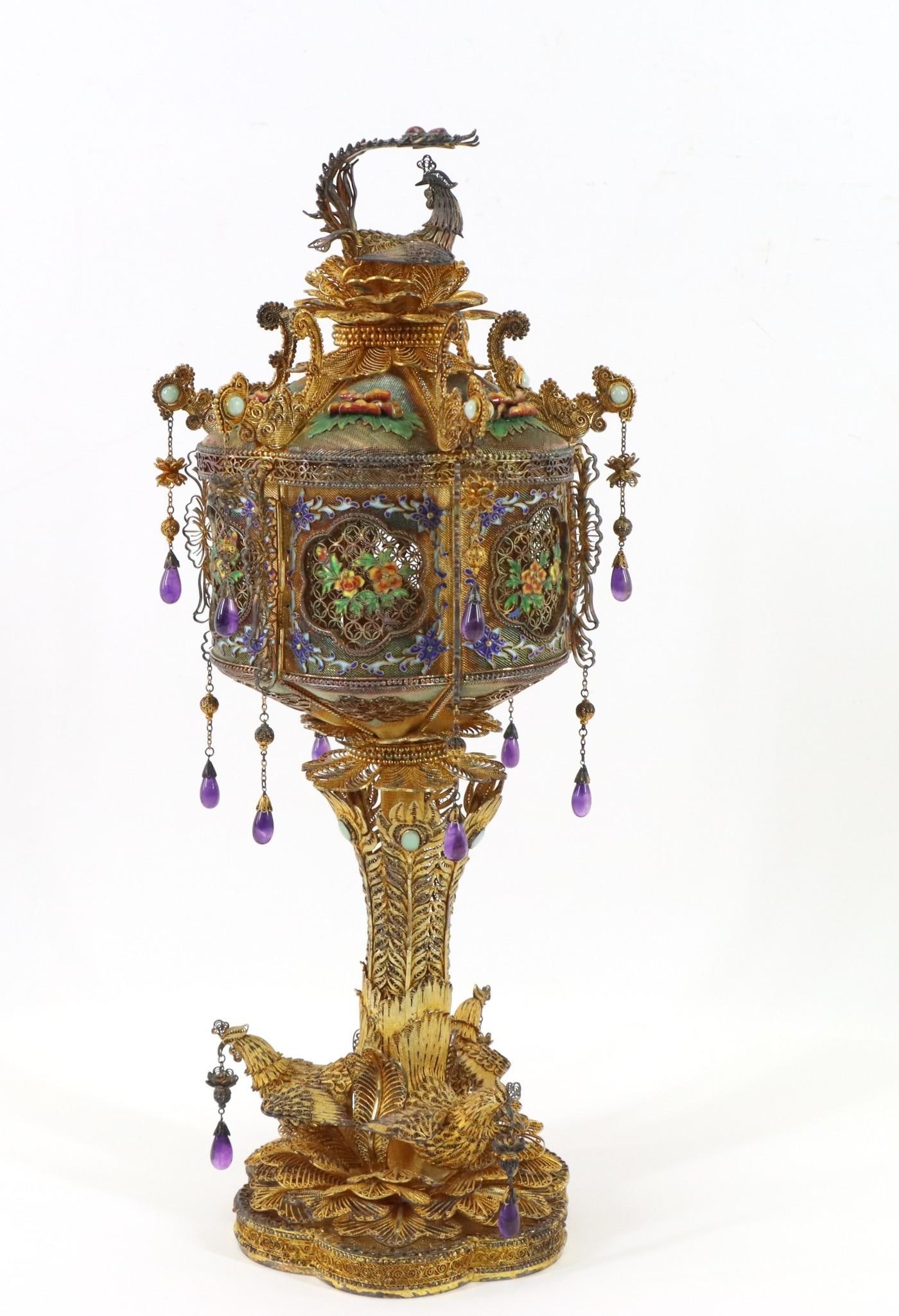 Chinese Export Silver Filigree Potpourri (1 of 12)