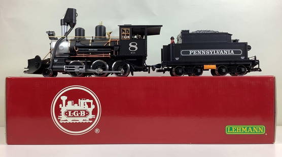 LGB Steam Engine: G gauge, LGB 2-6-0 Colorado & Southern steam locomotive with tender #23192.