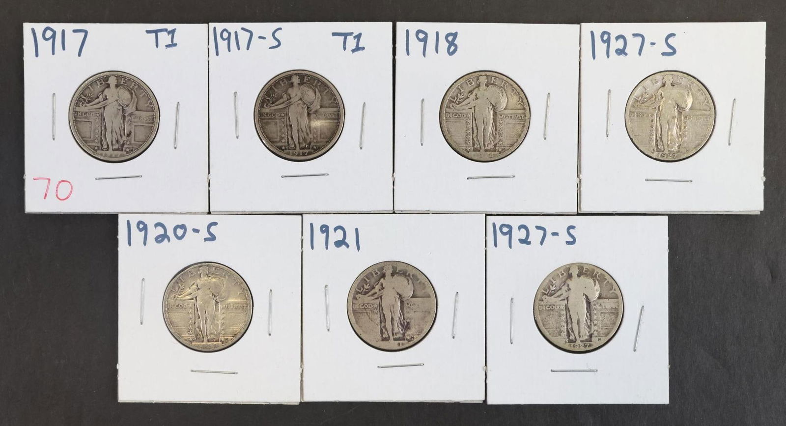 STANDING LIBERTY QUARTERS (1 of 7)