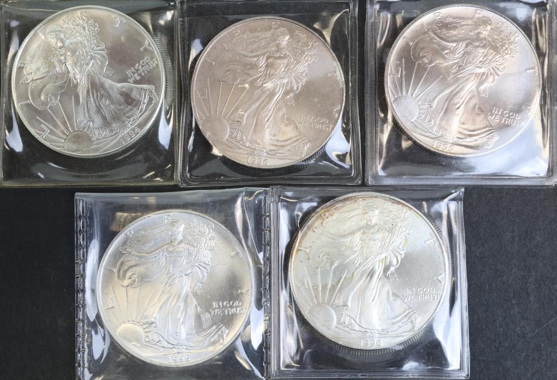 SILVER AMERICAN EAGLES (1 of 5)