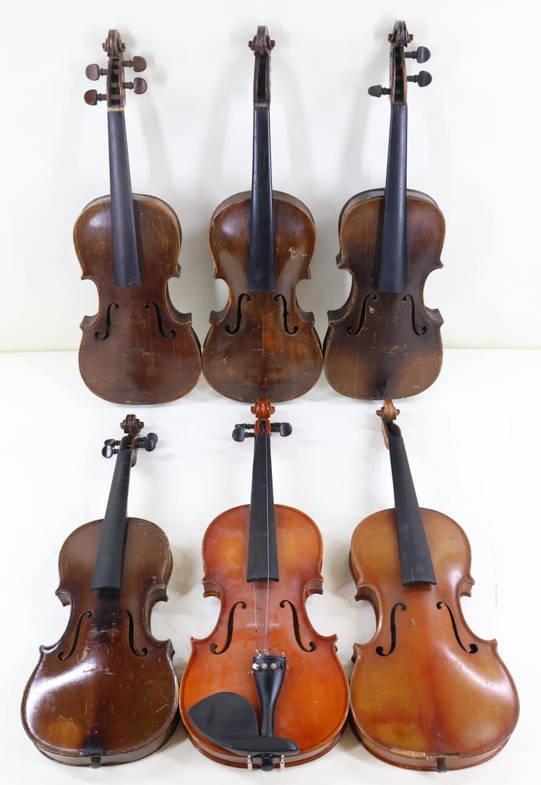 Lot of 6 Violins (1 of 13)