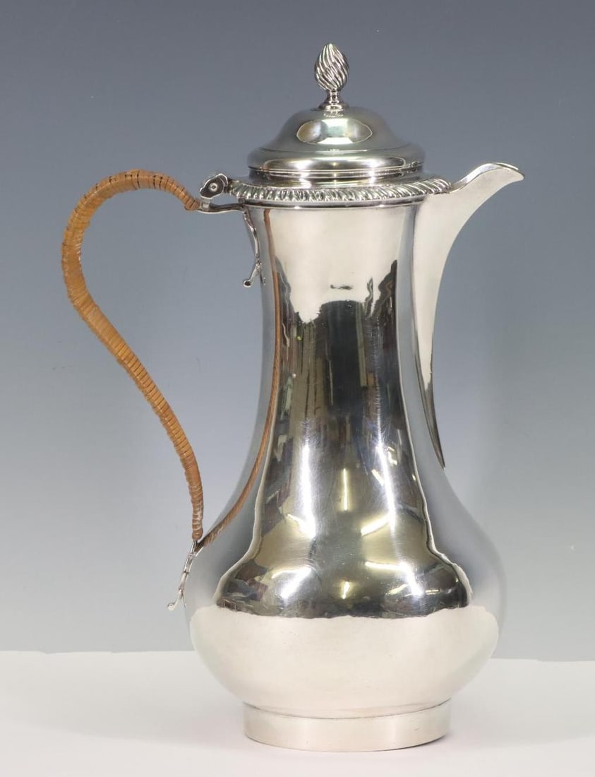 Georgian British Sterling Silver Hot Water Jug (1 of 9)