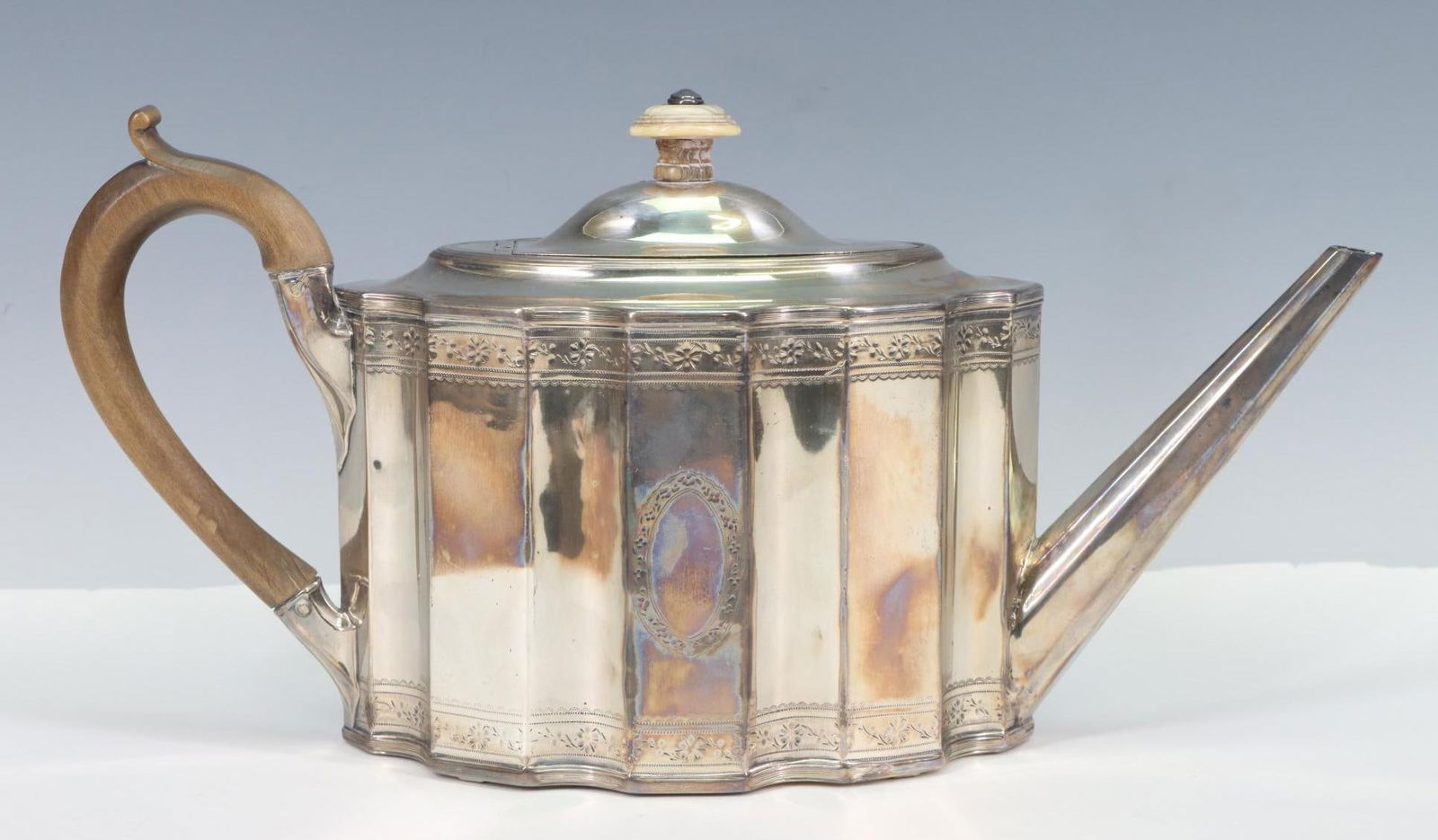 Georgian British Sterling Silver Teapot (1 of 10)