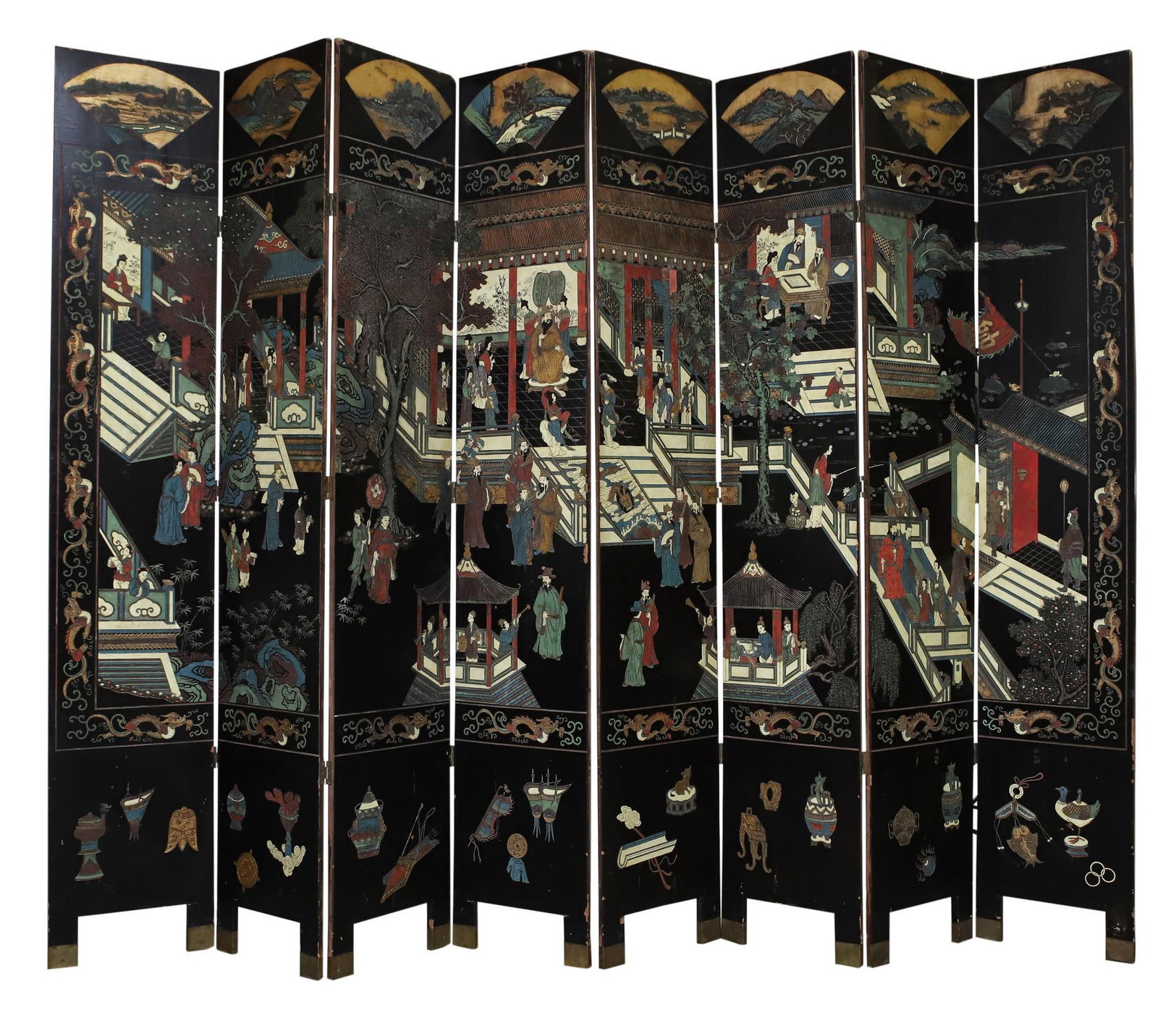 Chinese Coromandel Eight Panel Screen (1 of 20)
