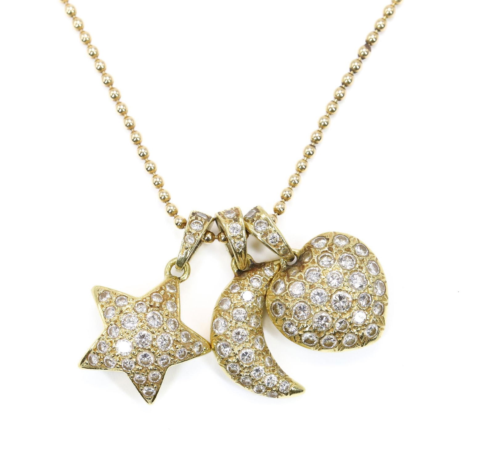 14k and 18k YG Diamond Necklace and Pendant (1 of 6)