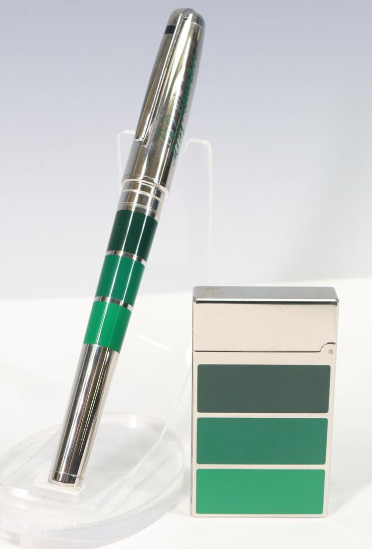 S.T. Dupont LeRoy Neiman Golf Rollerball Pen and Lighter (1 of 15)