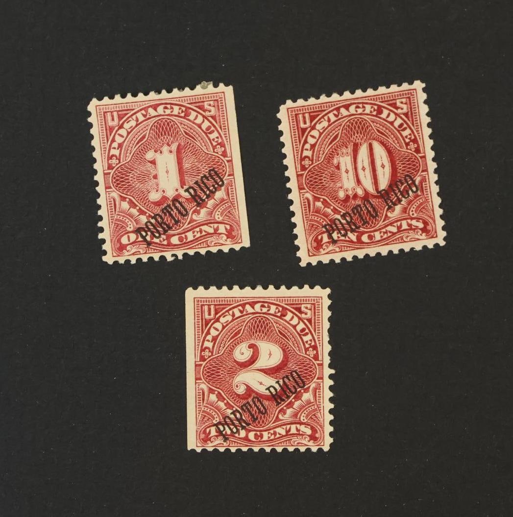 US Stamps Puerto Rico J1 - J3 (1 of 2)