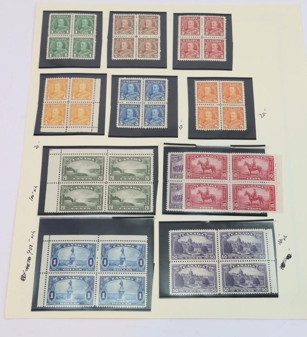 Worldwide Stamps, Canada #217 - #227 (1 of 3)