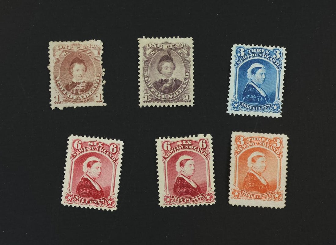 Worldwide Stamps, Canada Newfoundland, #32- #36 (1 of 1)