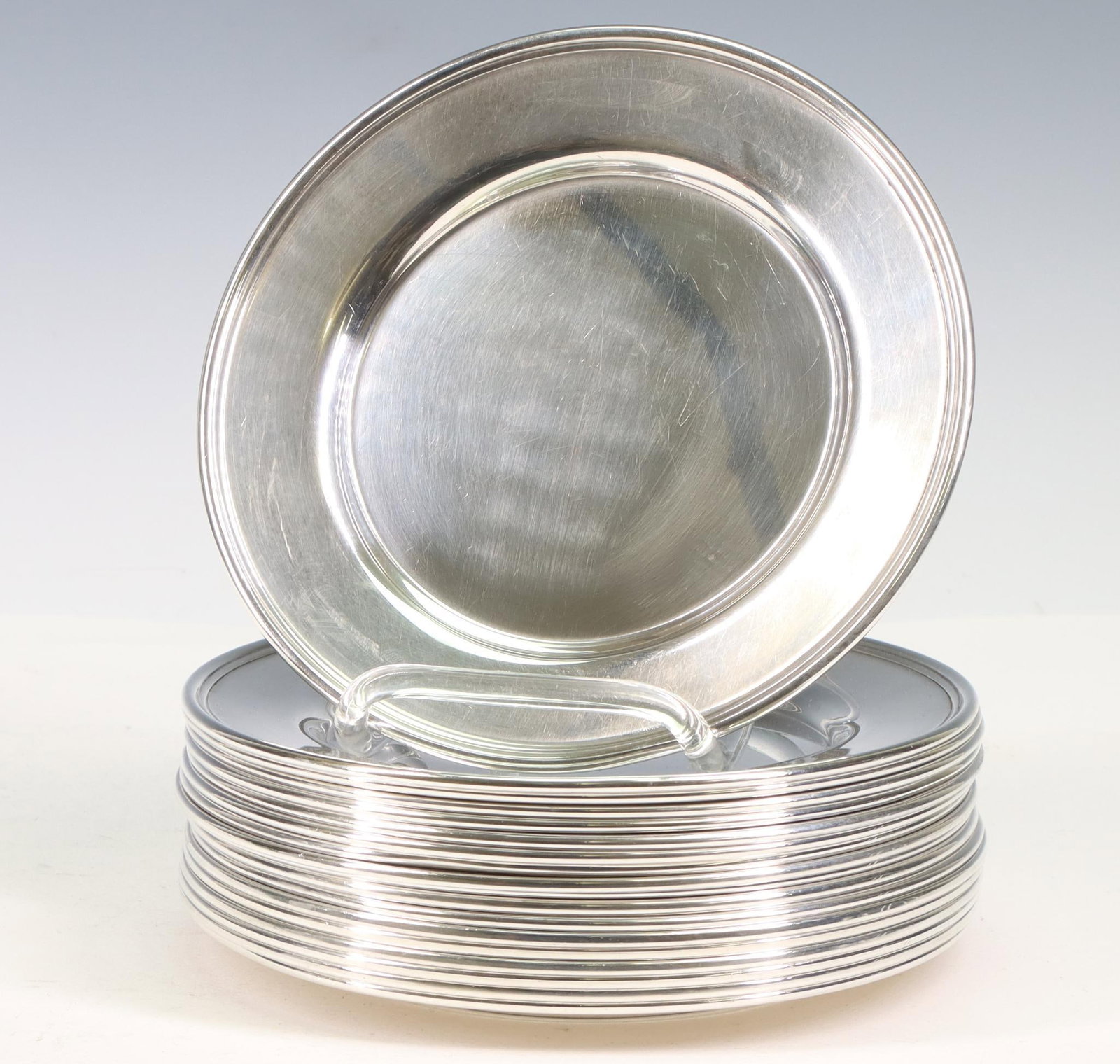 Sterling Silver Dessert Plates (1 of 4)