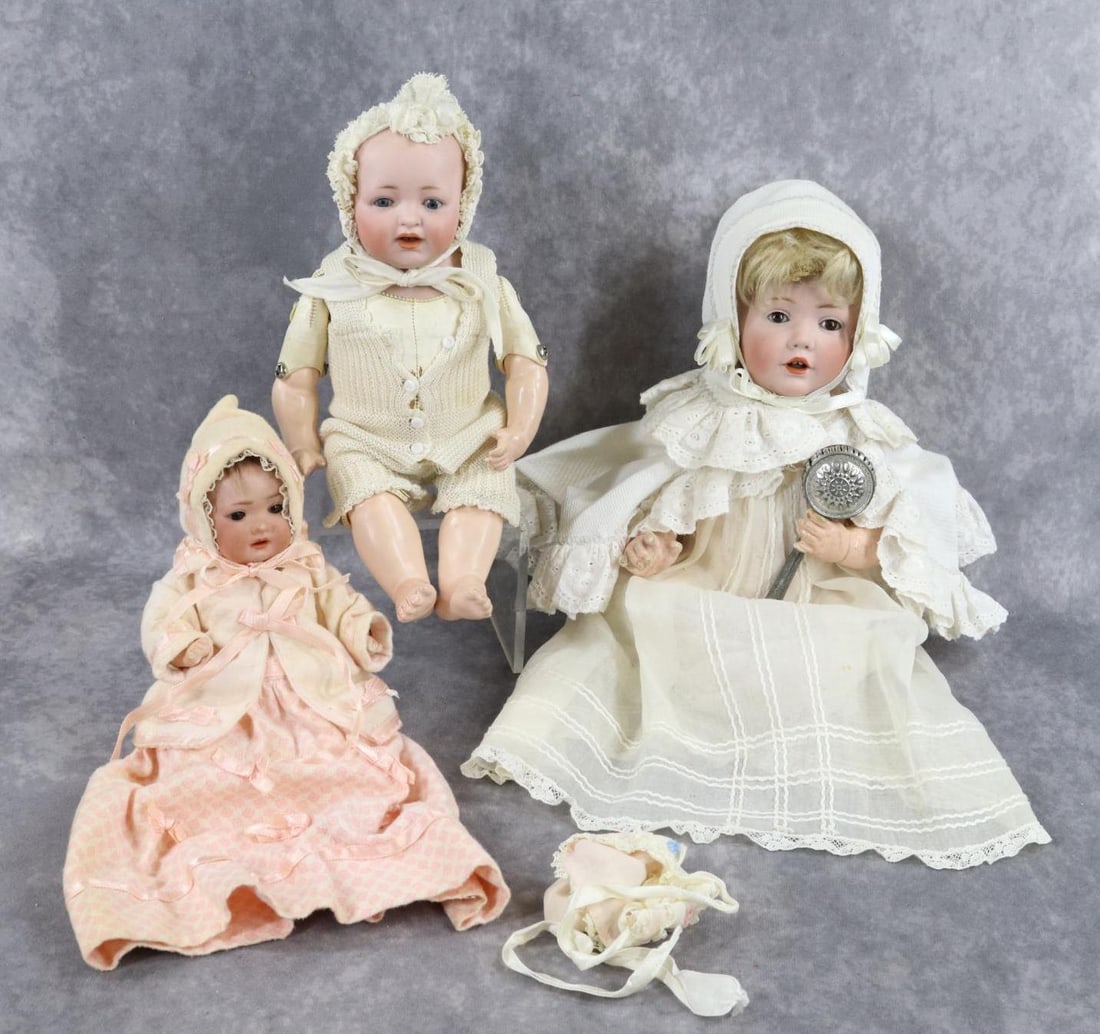 GERMAN BISQUE HEAD BABY DOLLS. (1 of 20)