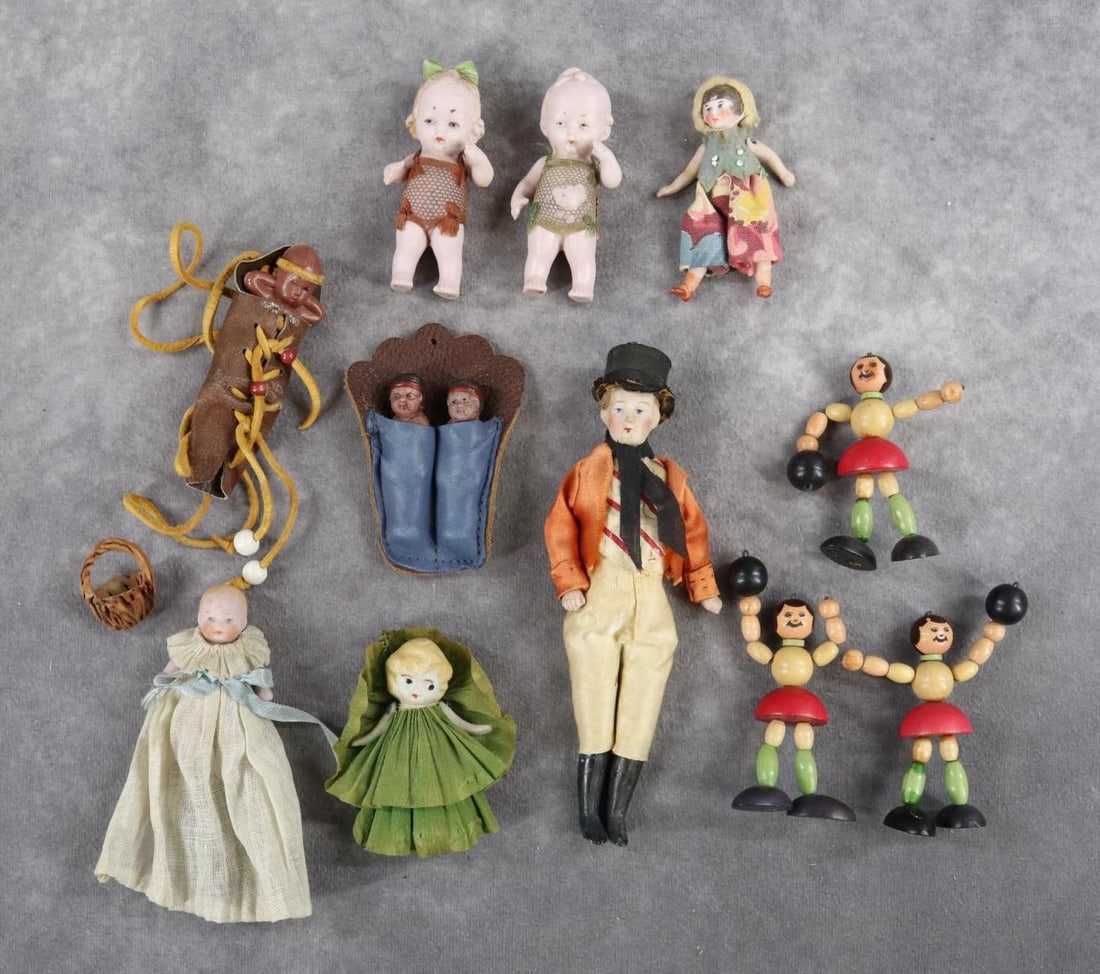 BISQUE DOLLS 12"/UNDER, MINIS. (1 of 9)