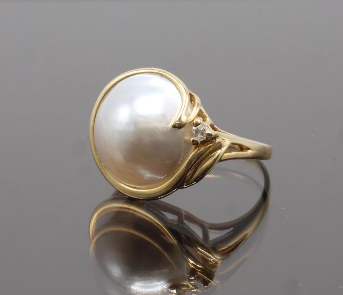 14k Mabe Pearl Ring (1 of 6)