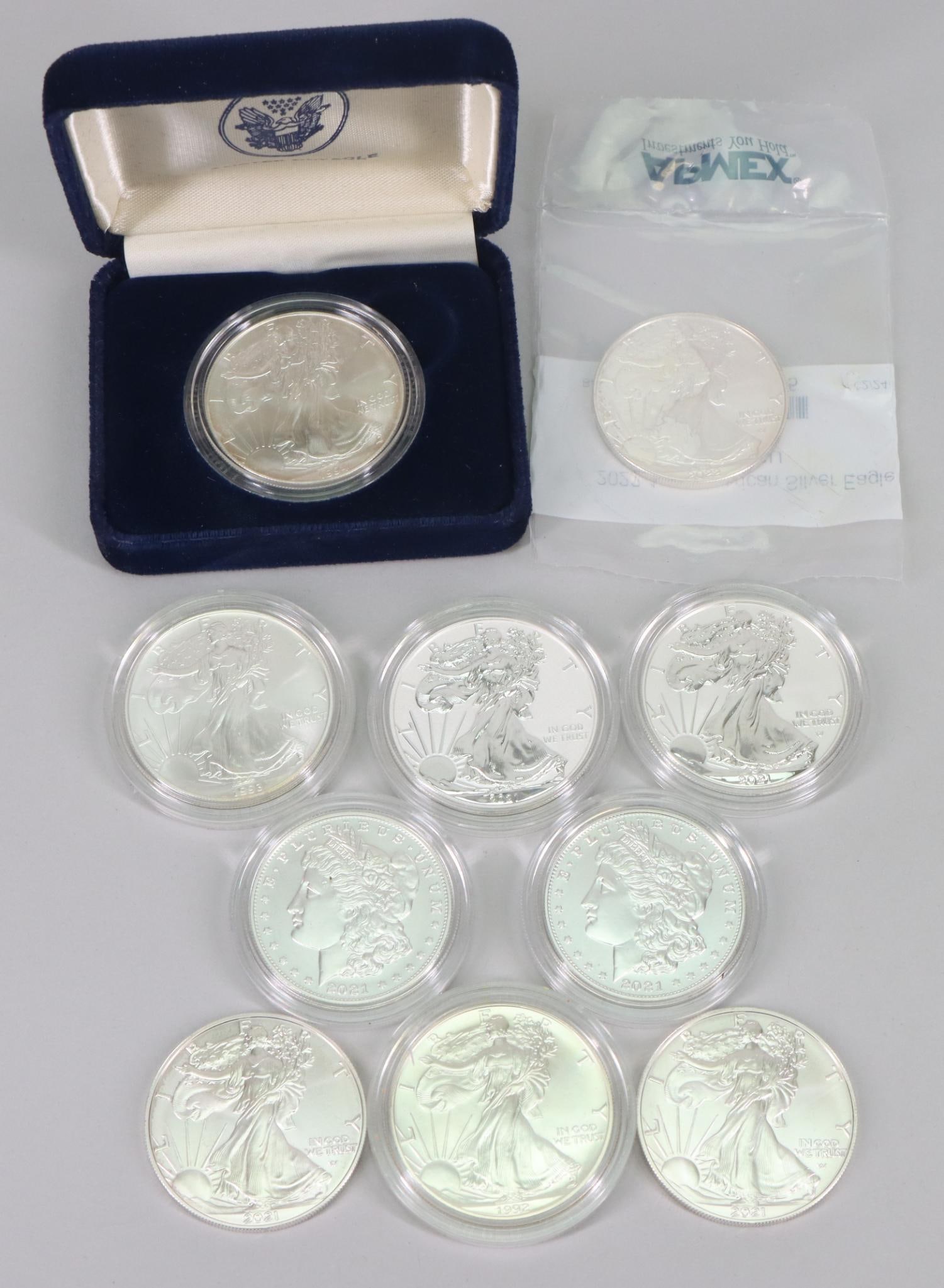(10) 1oz .999 Silver Eagles (1 of 8)