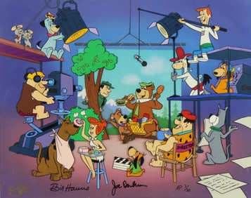 Hanna Barbera Animation Cel "Quiet On The Set"