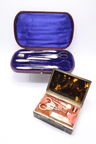 Etuis with Pique Work and Mother of Pearl