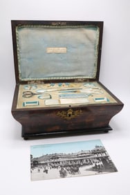 French Etui with Mother of Pearl Sewing Notions