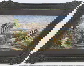 Pietra Dura Micromosaic Plaque