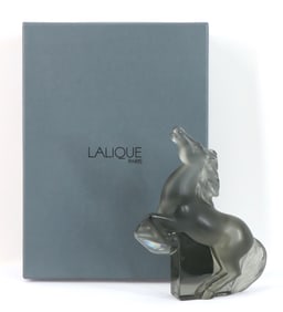 Lalique Crystal "Cheval Kazak Cabre" Figurine