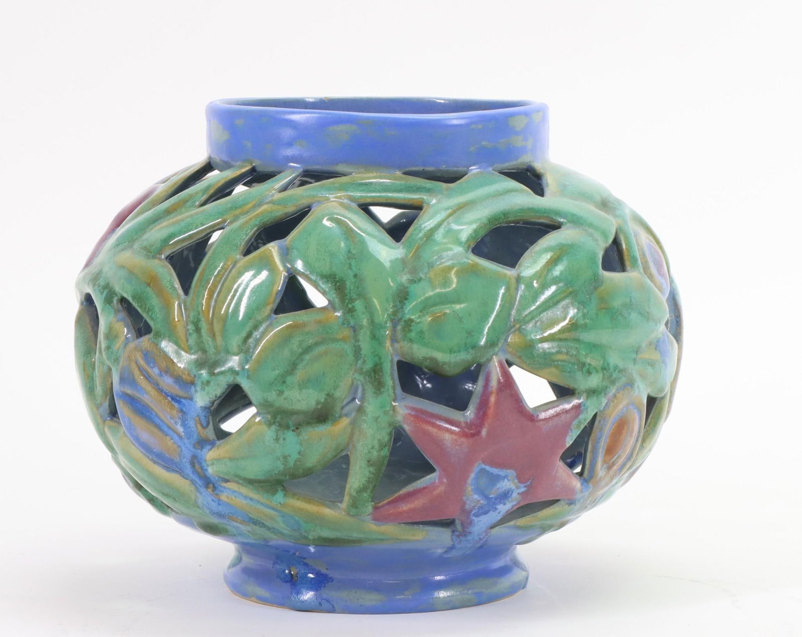 Fulper Pottery Pierced Votive (1 of 6)