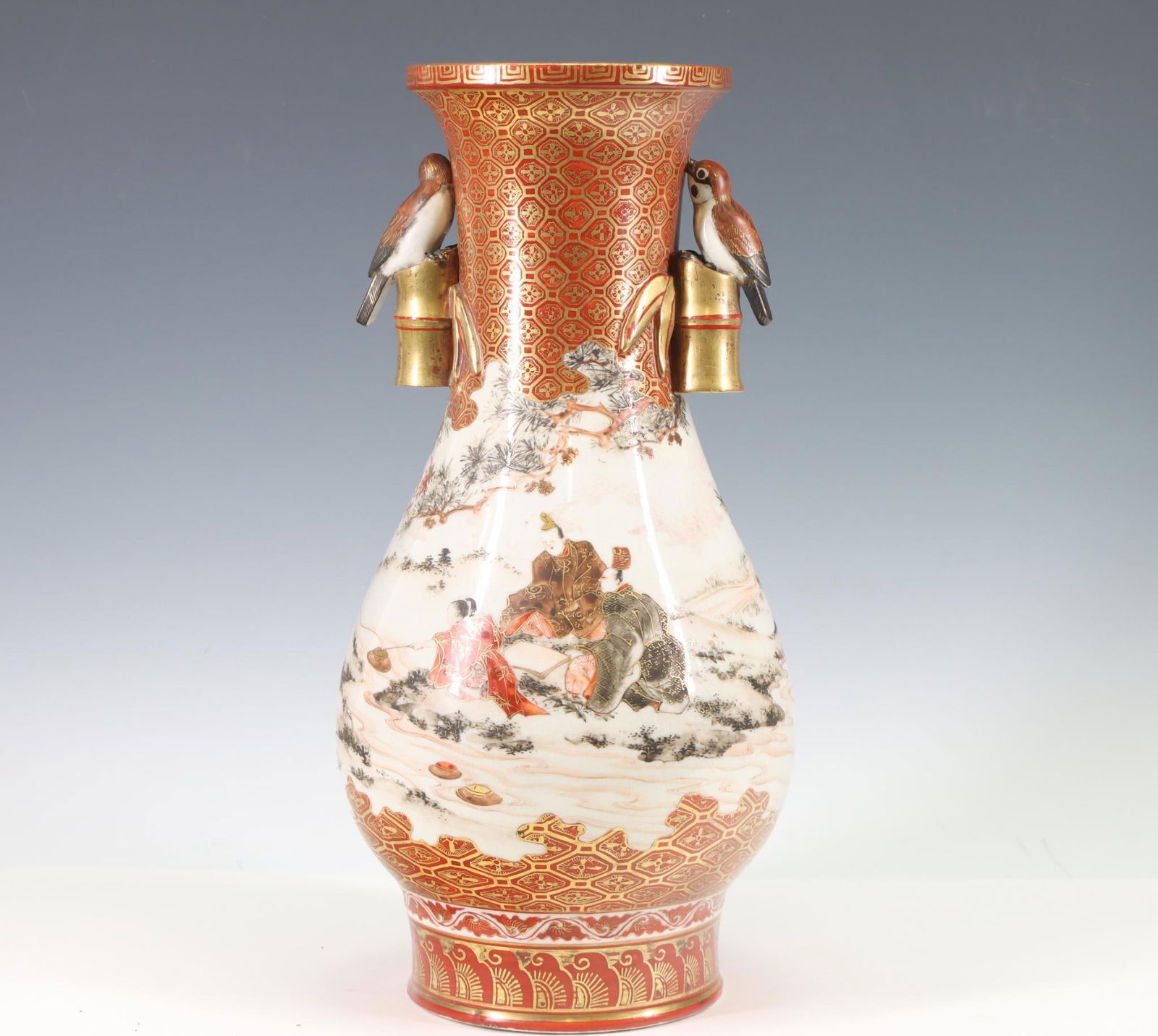 Japanese Kutani Porcelain Vase (1 of 9)