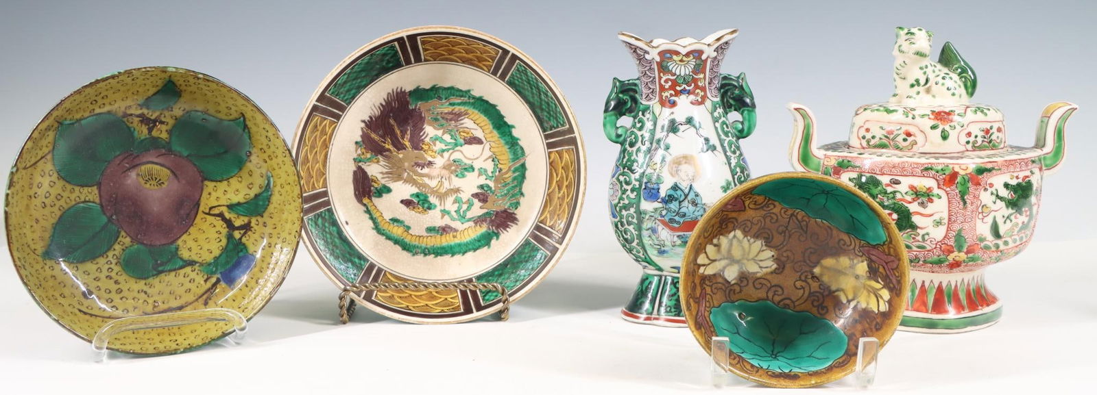 Japanese Ko-Kutani Pottery Wares (1 of 12)