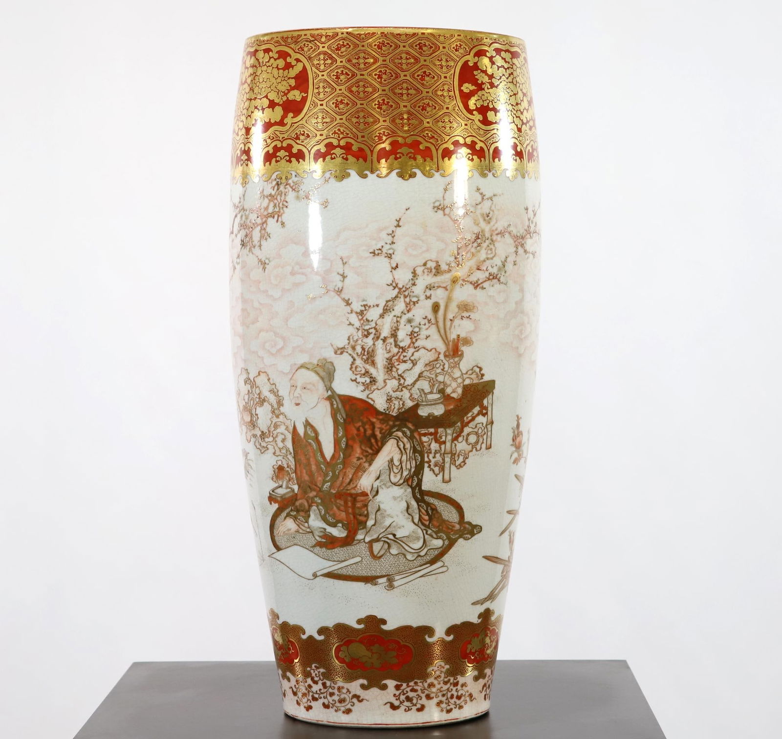 Itsuzan Meiji Japanese Kutani Vase (1 of 6)