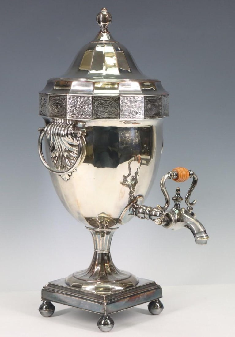 Old Sheffield Plate Coffee Urn (1 of 10)