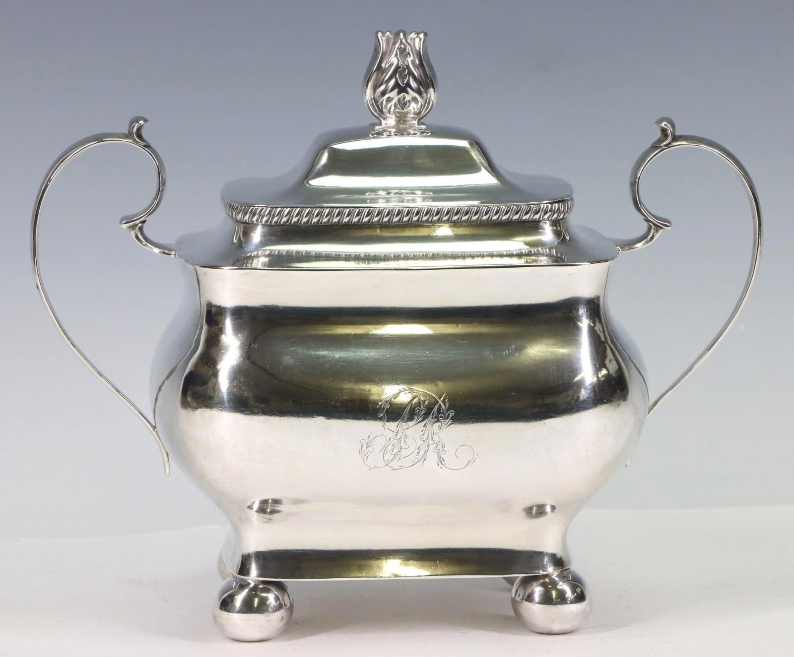 Harvey Lewis American Coin Silver Sugar Bowl (1 of 6)