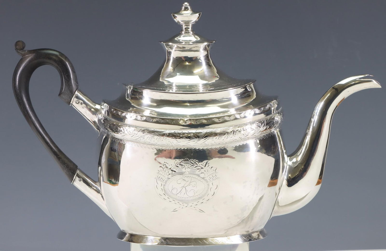 Teunis D. DuBois American Coin Silver Teapot (1 of 10)