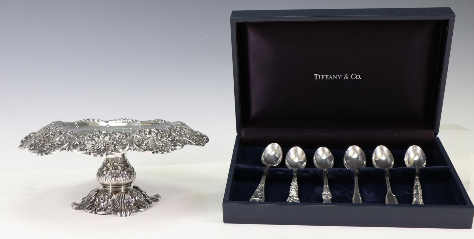 Tiffany Sterling Silver Compote and Demitasse Spoons (1 of 10)