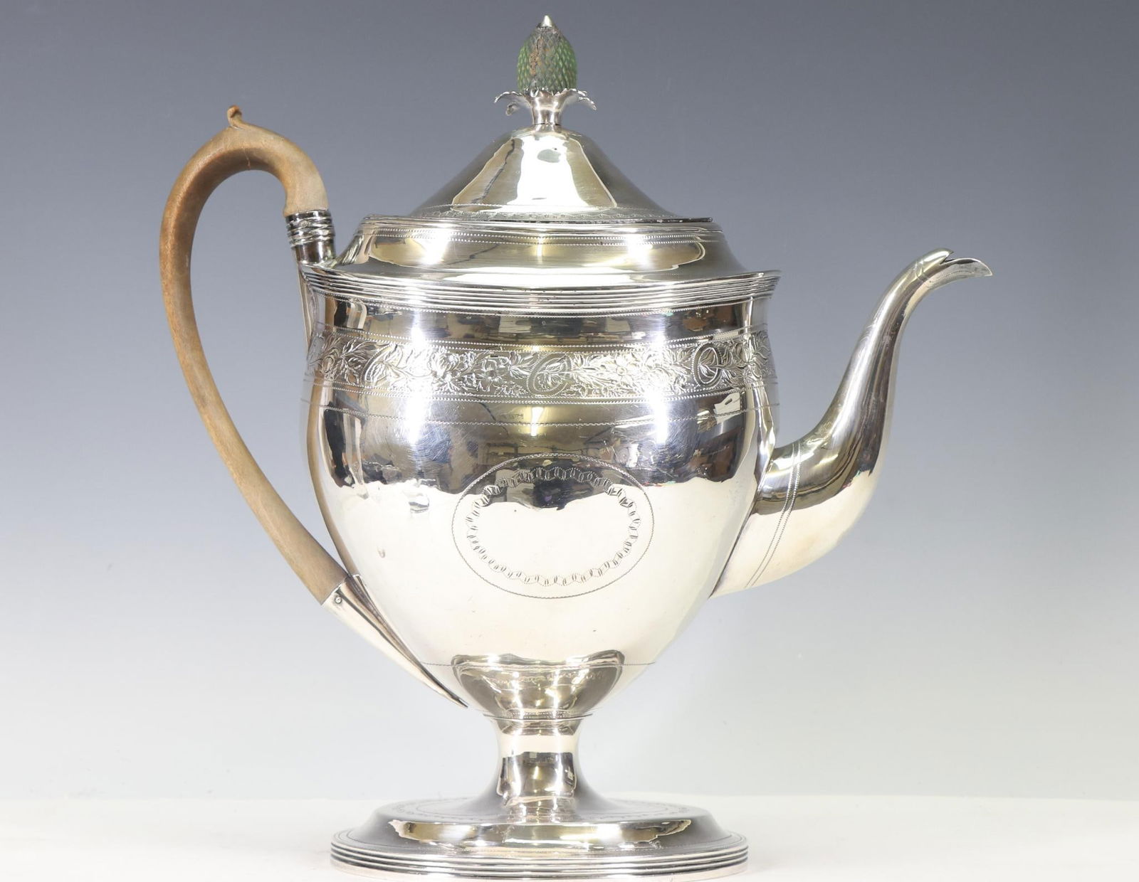 Georgian British Sterling Silver Teapot (1 of 9)