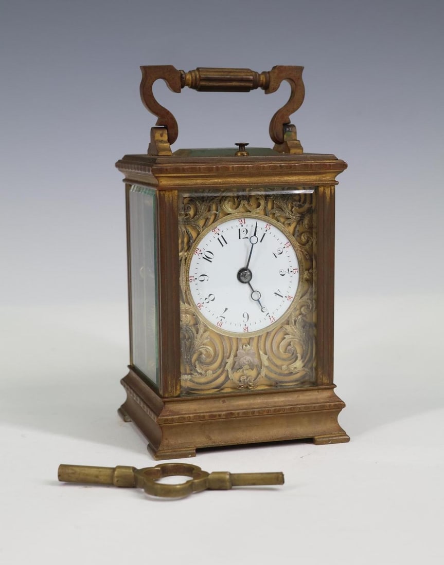Gilt Ormolu Repeating Carriage Clock (1 of 11)