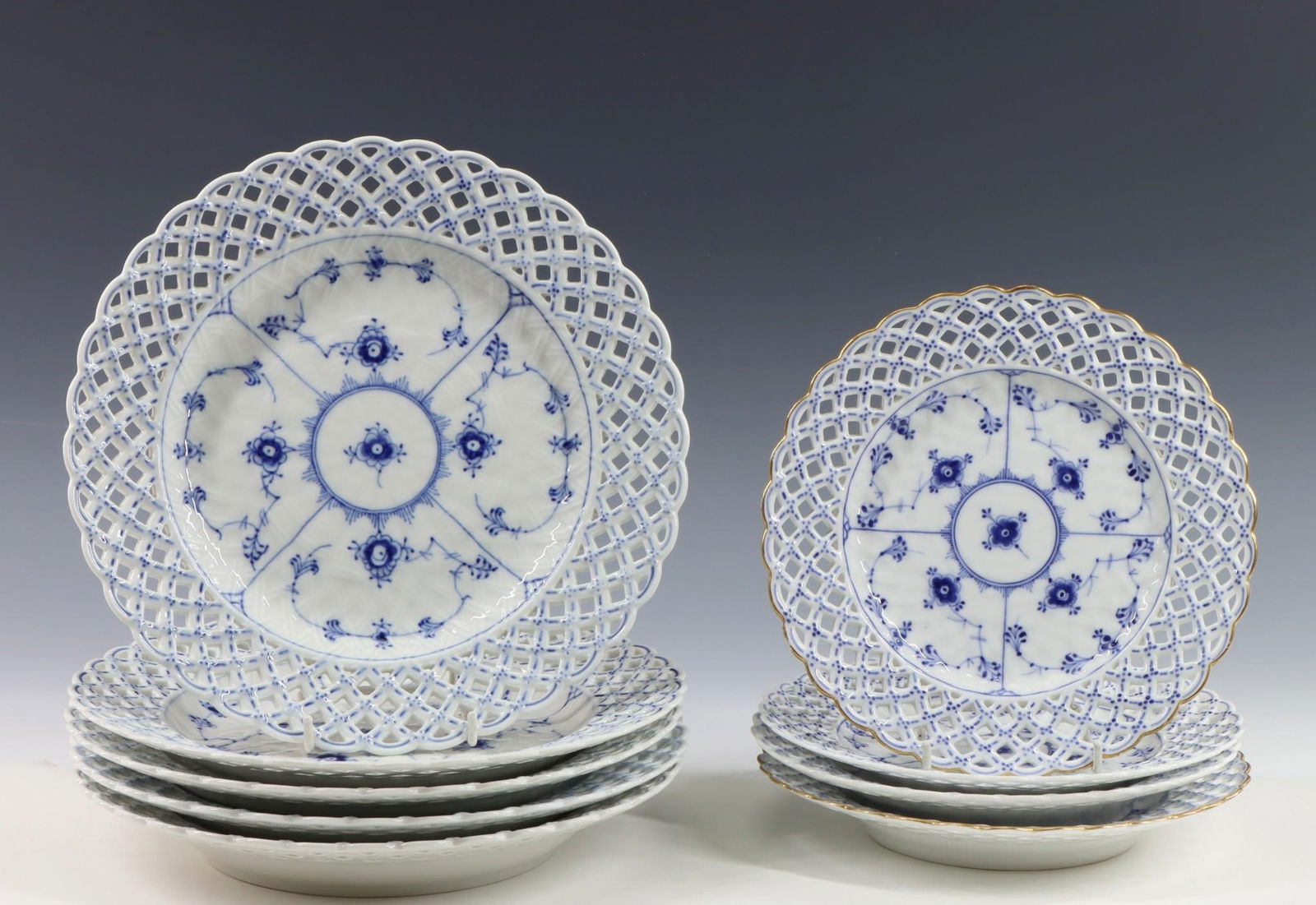 Royal Copenhagen "Blue Fluted - Full Lace" Pierced Plates (1 of 19)