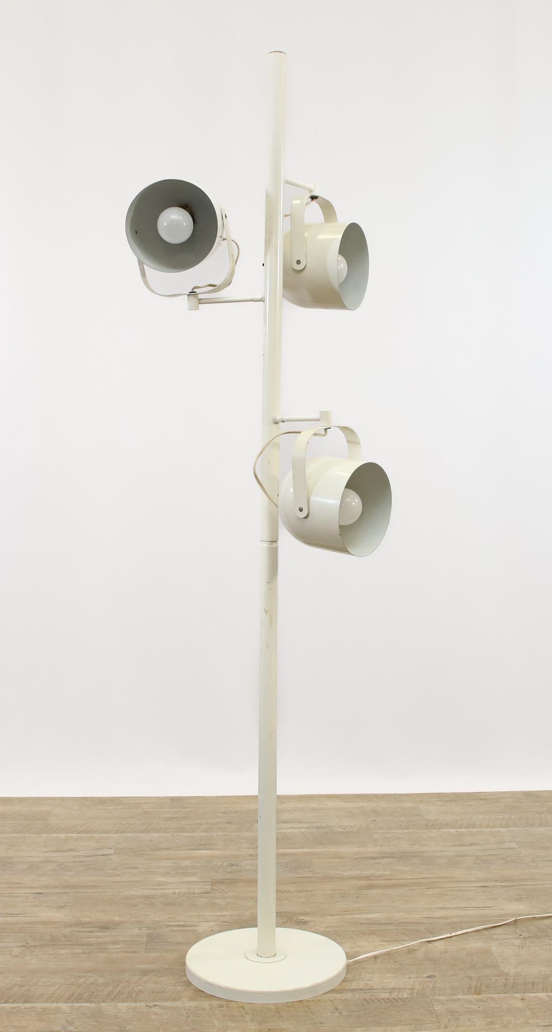 Industrial Three-Light Floor Lamp (1 of 14)