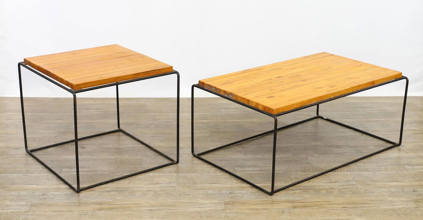Maple and Iron Coffee Tables (1 of 20)