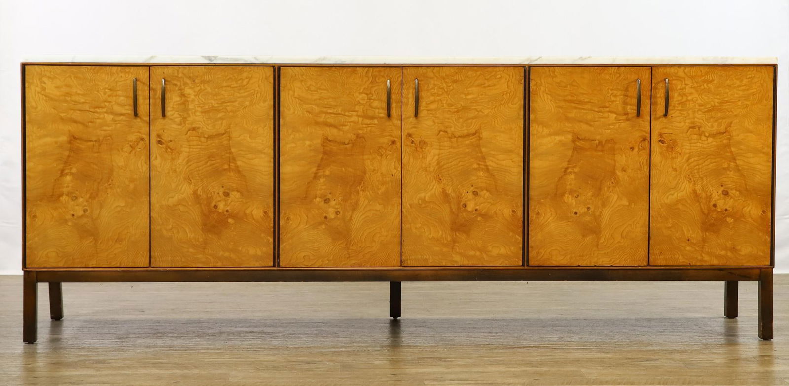 Directional Burl Oak and Marble Sideboard (1 of 20)