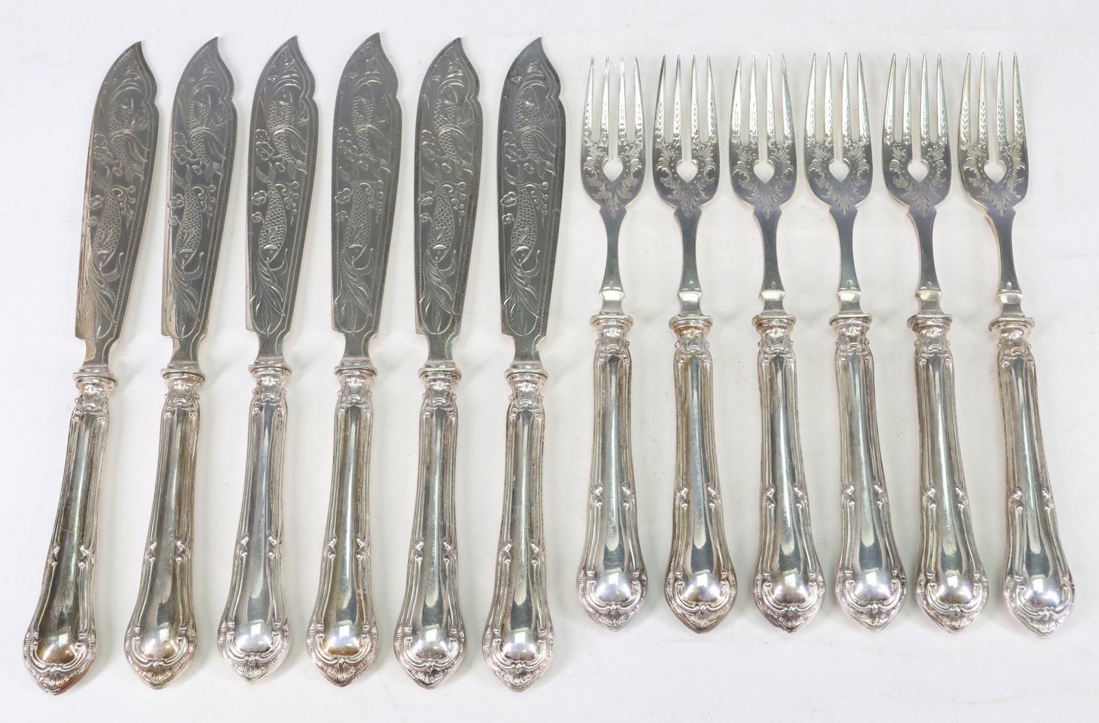 Wilkens German 800 Silver Fish Service (1 of 15)