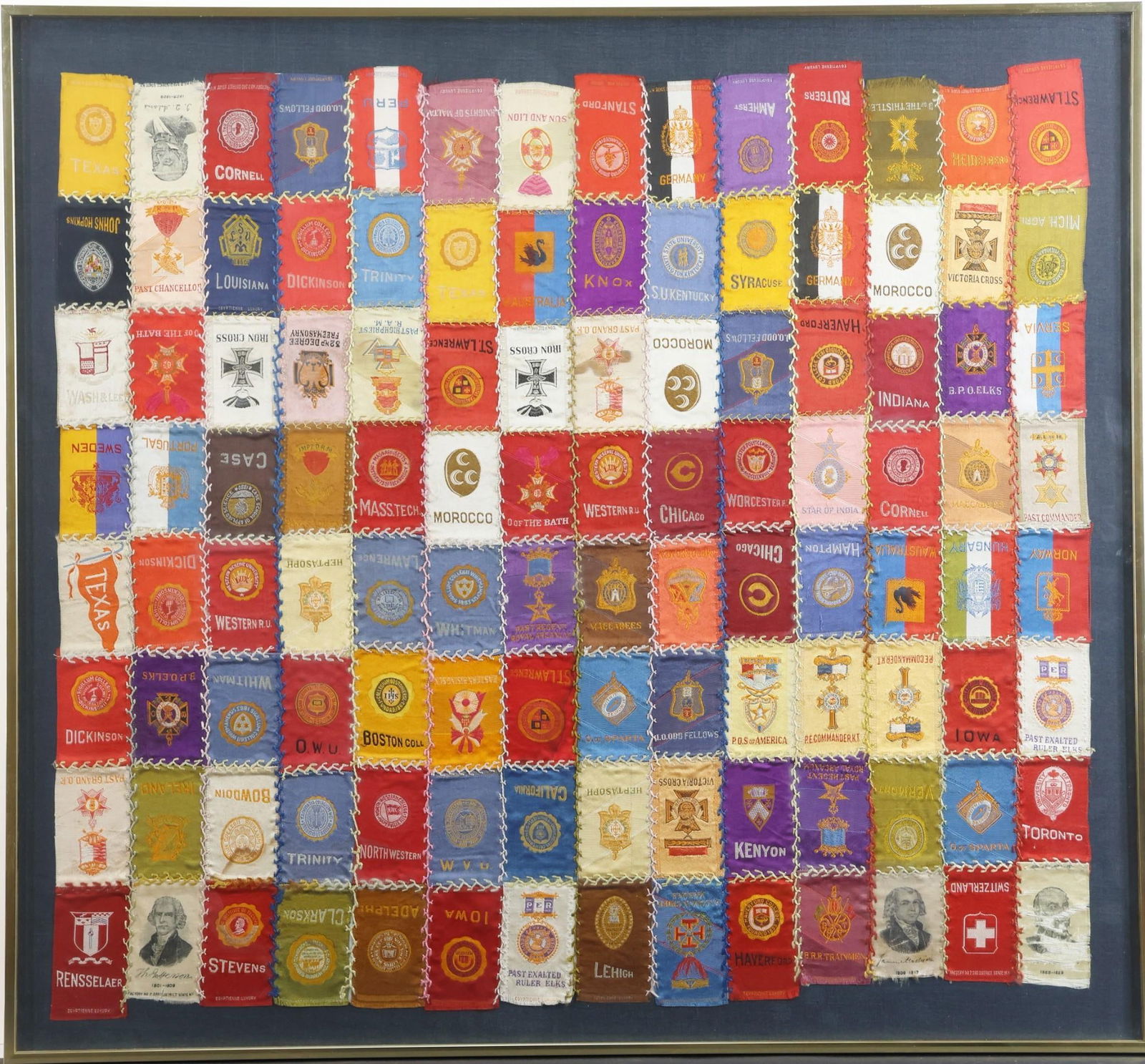 Collegiate, US States and Presidential Tobacco Silks (1 of 4)