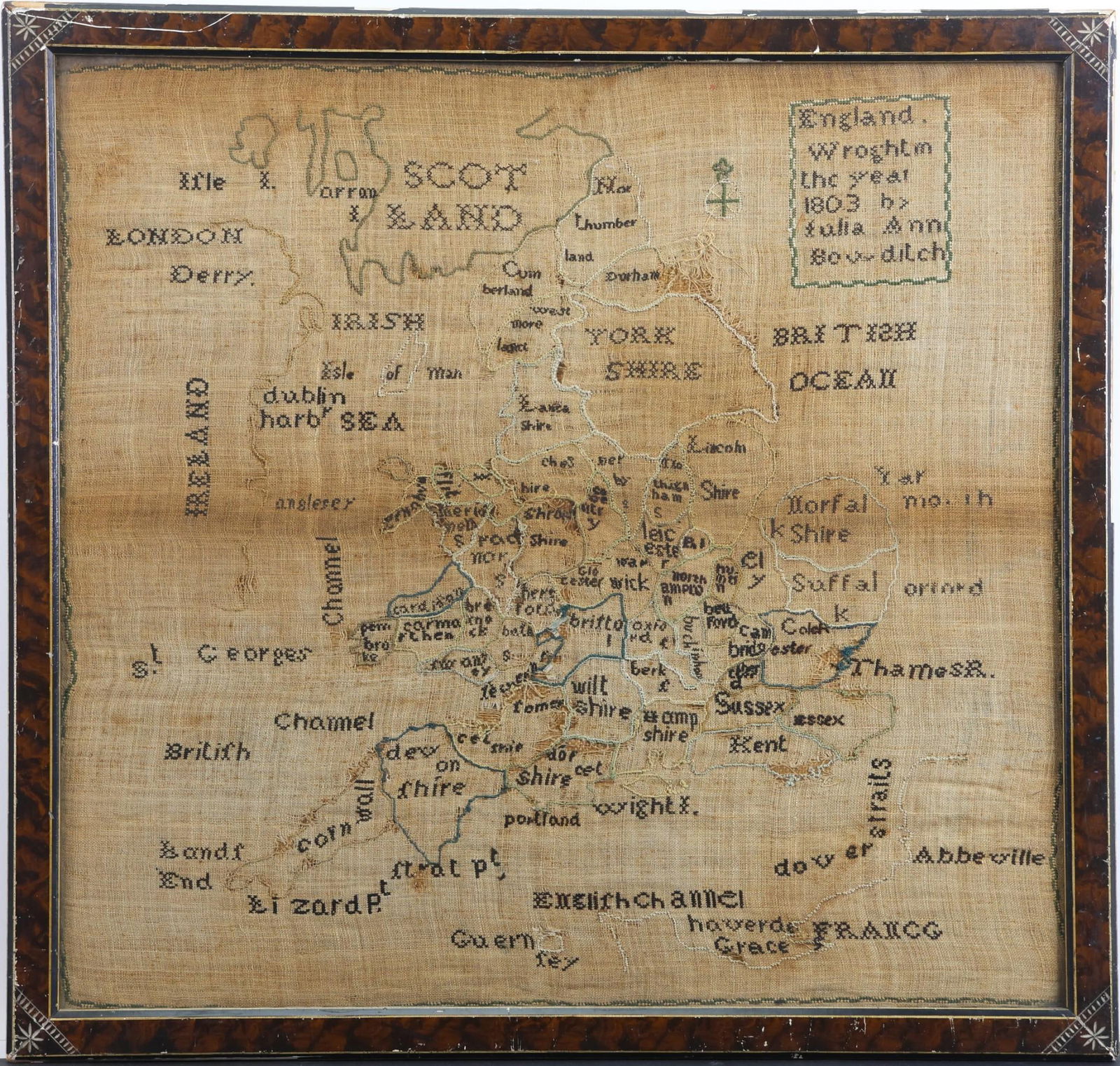 Early 19th Century Map Sampler of England (1 of 10)