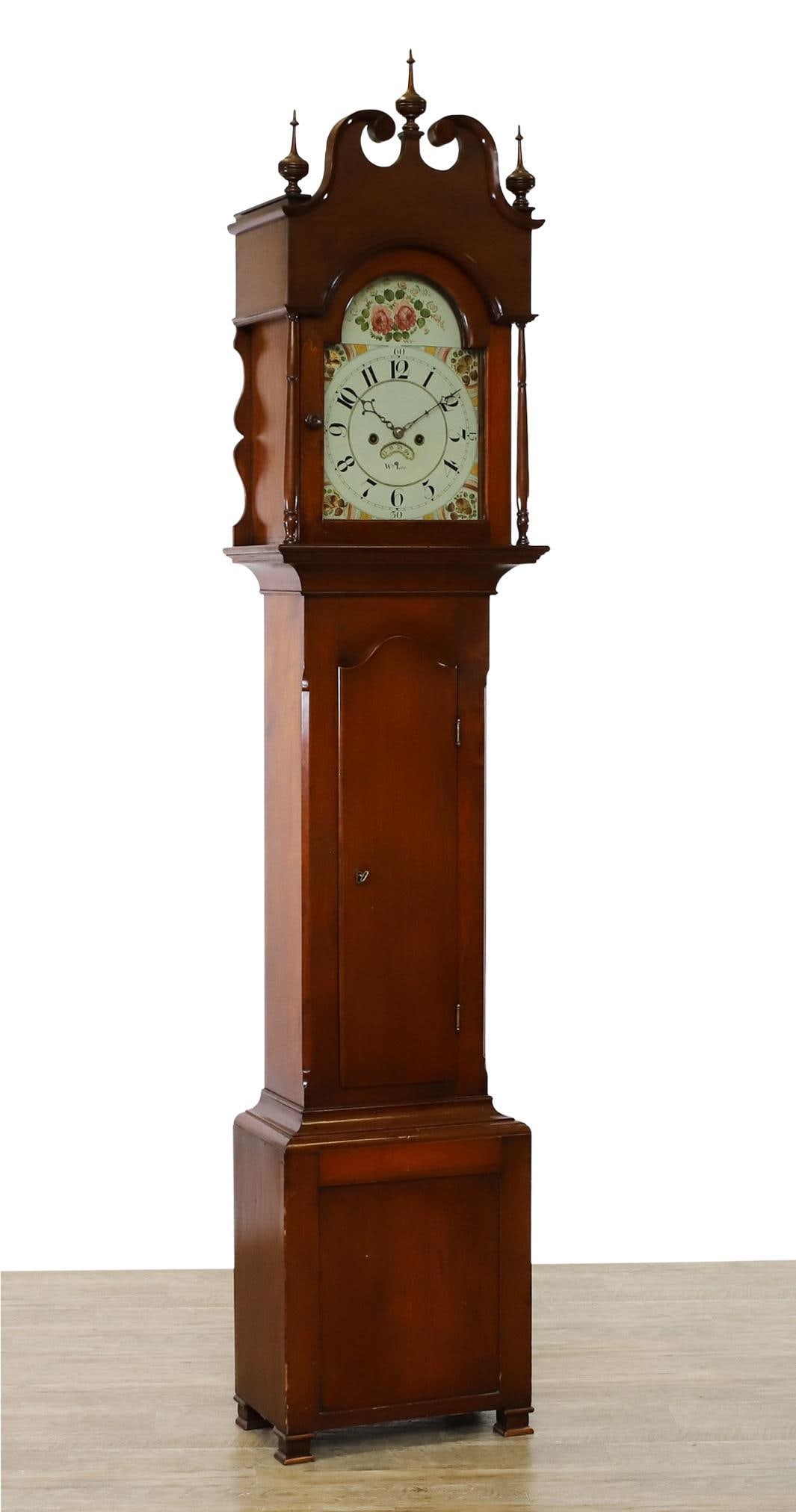 Federal Cherrywood Tall Case Clock (1 of 19)